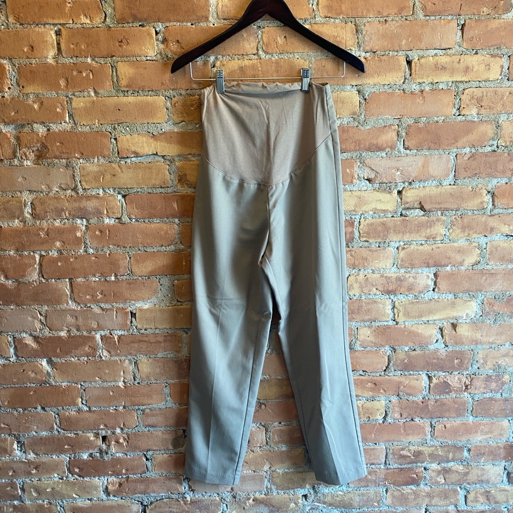 H&M maternity beige dress pants, size xs